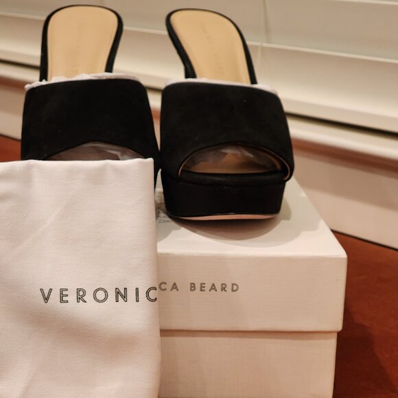 COPY - Veronica Beard Women's Black Dali Platform Slide Sandal - Picture 2 of 5